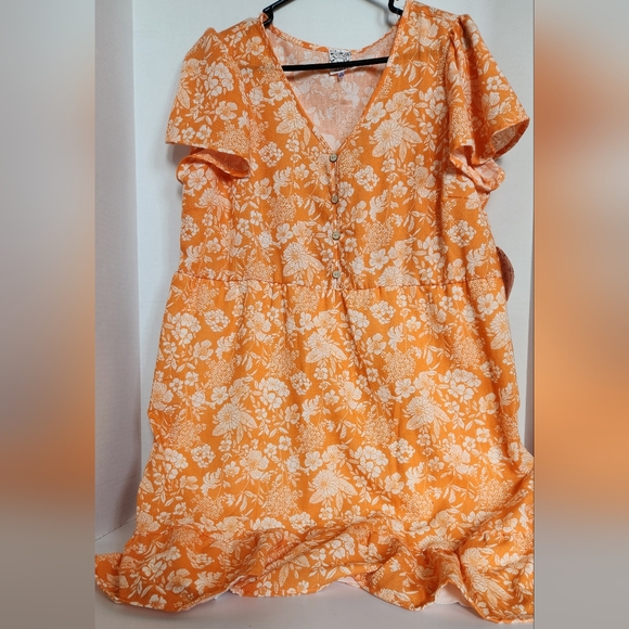 NWT Naif Floral Lined Dress Size Large - Picture 2 of 13